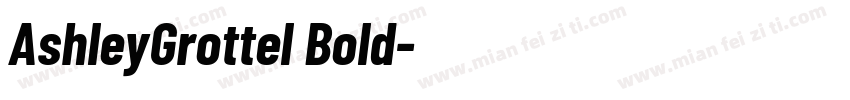 AshleyGrottel Bold字体转换